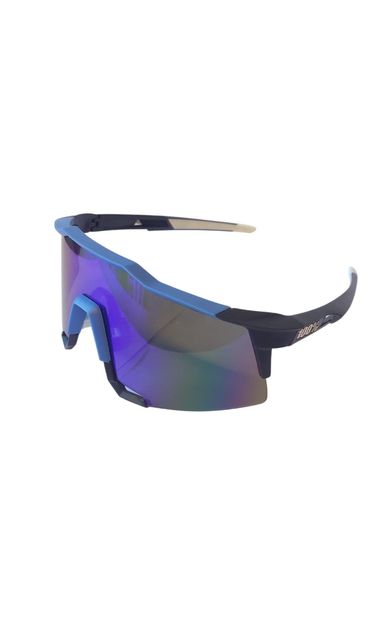 XBYC G4681 %100 Bisiklet Sürüş Gözlüğü Polarize Cam Yarı Çerçevesiz Spor Gözlüğü UV400 Lens Mavi