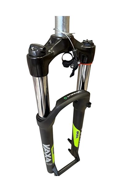 Zoom Vaxa 32 Air 27,5" Jant Havalı Gidondan Kilitli Bisiklet Maşası 1-1/8 QR Maşa Magnezyum Bacak Siyah Yeşil