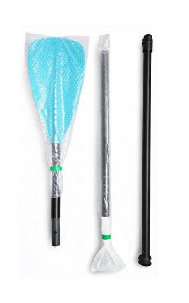 Fiber Glass SUP Küreği – Hafif Tek Taraflı Paddle Board Küreği (Beyaz / Turkuaz) - Turkuaz