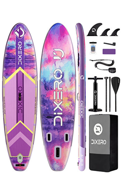 Wave Glide Purple 335x84x15 cm Premium Şişme Paddle Board (SUP) – Özel Seri | Full Set - Mor