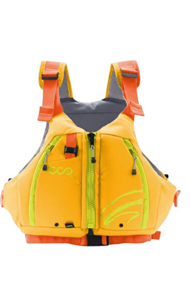 Premium Hafif &amp; Terletmeyen Can Yeleği , , 3 Cepli Fermuarlı, Ayarlanabilir SUP ve Kano Yeleği - Sarı