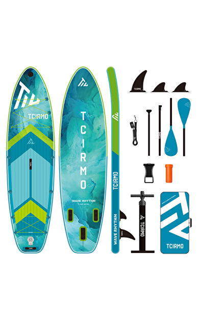 Wave Rhythm Green Şişme Paddle Board SUP Seti 320x84x15 cm - Mavi