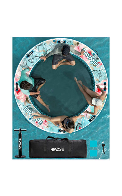 Aqua Lounge Şişme Deniz Hamağı – Yüzen Platform, Havuz &amp; Deniz İçin Konforlu Su Hamak - Çok Renkli