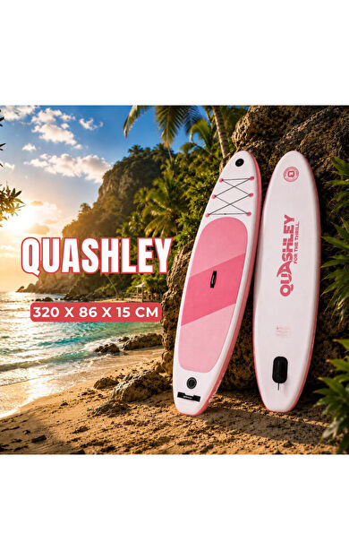 SavaBoards Quashley Geniş ve Dengeli Şişme Paddle Board 320X86X15 cm Touring Sup Seti Pembe