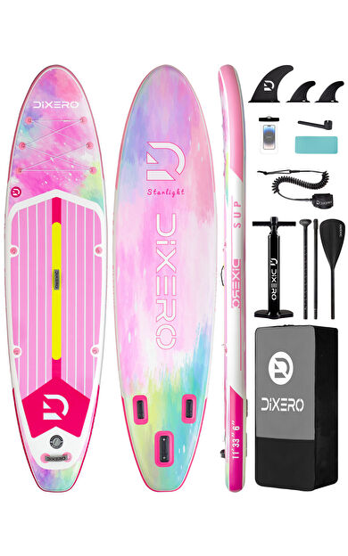 Starlight 335x84x15 cm Premium Şişme Paddle Board (SUP) – Özel Seri | Full Set - Pembe
