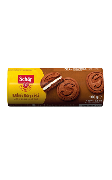 SCHAR Glutensiz Mini Sorrisi Kaymaklı Çikolatalı Bisküvi 100g