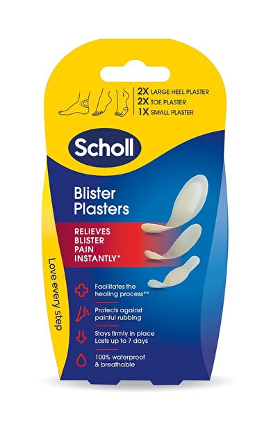 Scholl Ayak Su Toplamalarına Karşı Jel Yastıklı Koruma Plasteri, Karışık Blister Topuk Bandı 5'li Paket