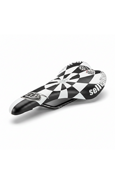 Selle Italia SLR Troy Lee Design Check It Sele Siyah Beyaz