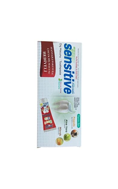 Sensitive Diş Macunu (Propolis, Aloevera, Misvak) (Çocuk Diş Macunu Hediyeli)