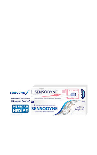 Sensodyne Sağlıklı Beyazlık Diş Macunu 75 Ml + Fırça