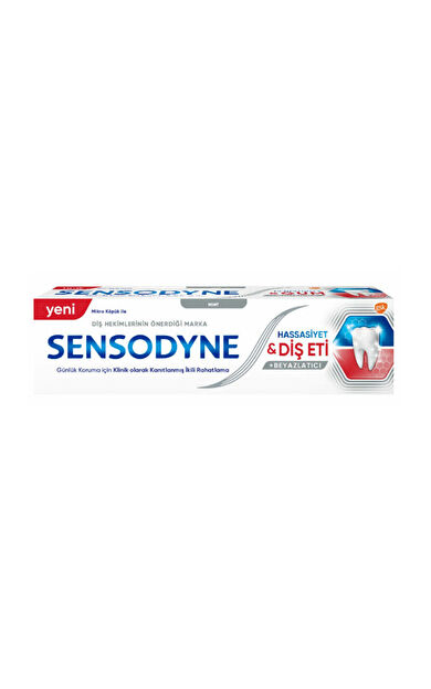 Sensodyne Beyazlatıcı Hassasiyet ve Diş Eti Macunu Beyazlatıcı 75 ml