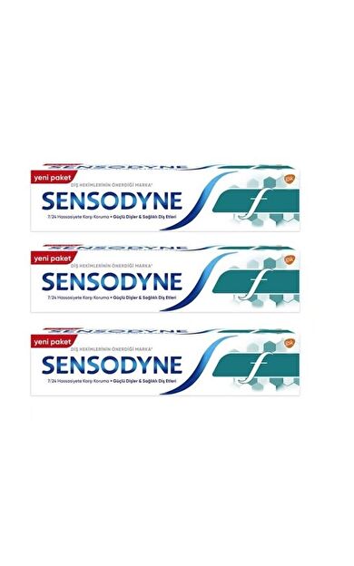 Sensodyne F Florürlü Diş Macunu 50 Ml- 3 ADET