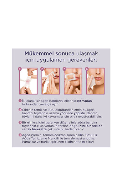 Sesu Yüz Sir Ağda Bandı Hassas Cıltler 20'Li