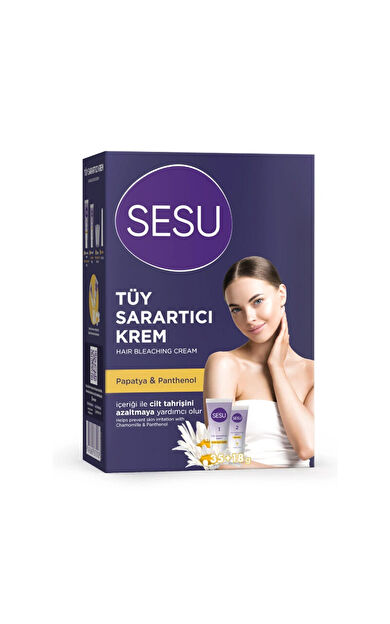 Sesu Tüy Sarartıcı Krem 35gr+18gr