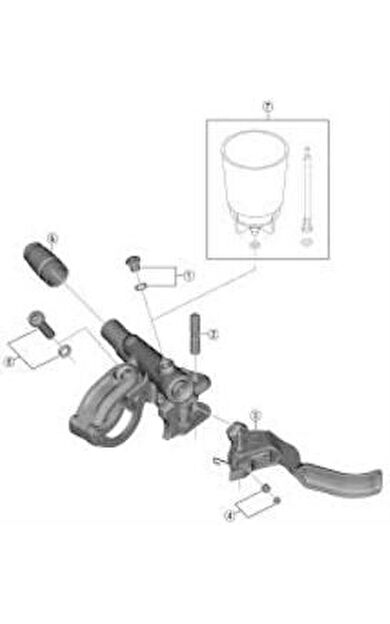 Shimano Hidrolik Fren Kolu Kapak Vidası BL-M988 Y8V398010