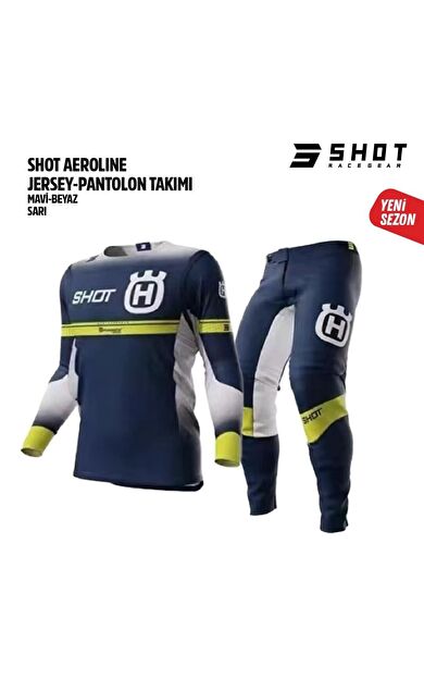 Shot Lacivert Sarı Jersey Pantolon Takımı