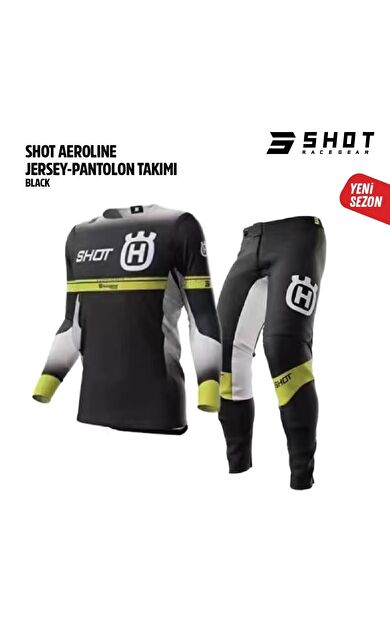 Shot Siyah Sarı Jersey Pantolon Takımı