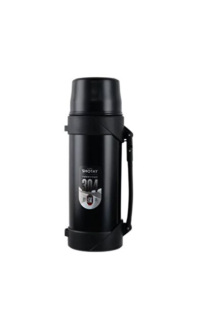 Shotay Çelik Termos 2000Ml Siyah