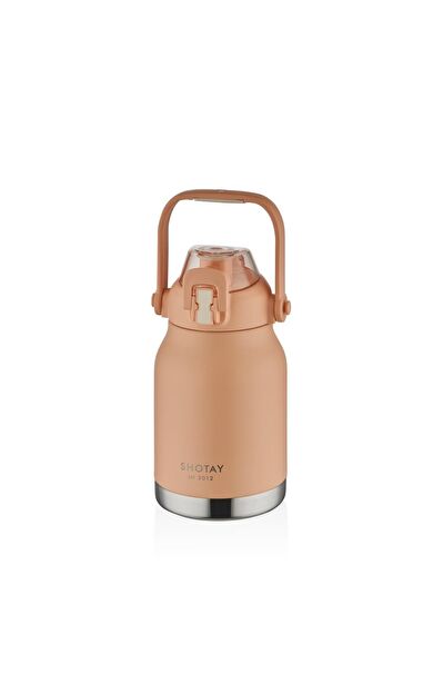 Shotay Çelik Termos Matara Phone Holder 1000Ml Somon