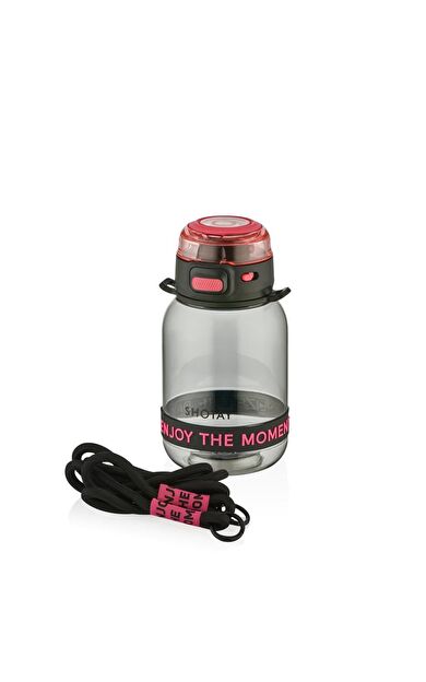 Shotay Lock Çocuk Su Matarası Tritan Siyah 700Ml