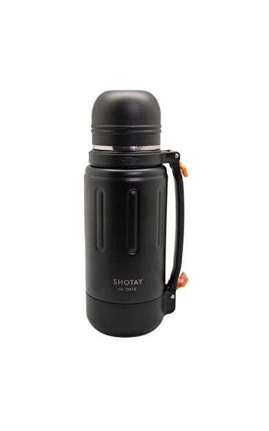 Shotay Durable Çelik Termos Matara 1500Ml Siyah
