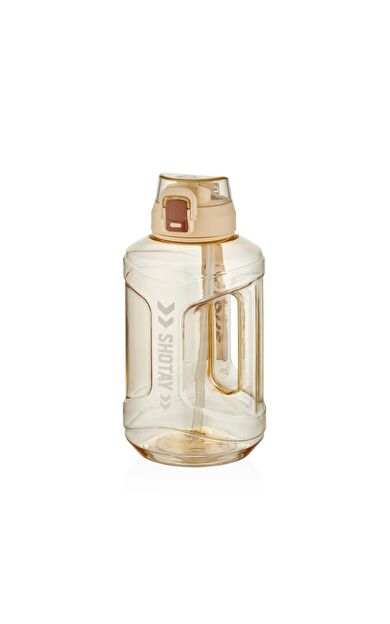 Shotay Medium Barrel Su Matarası Tritan Geniş Krem 1600Ml