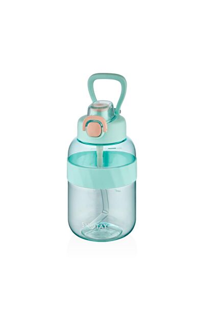 Shotay Pipetli Su Matarası Tritan Turkuaz 1000Ml