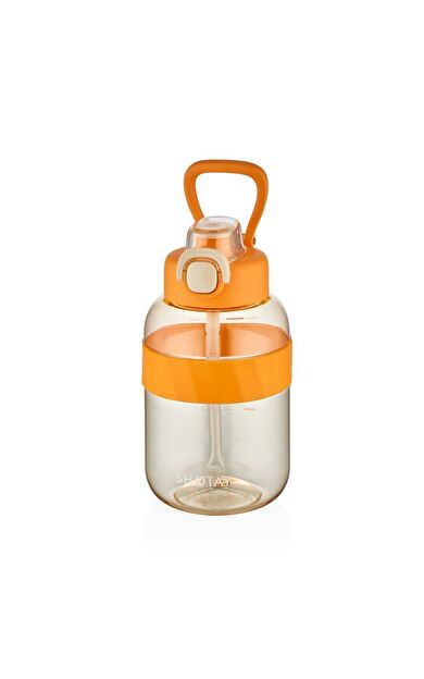 Shotay Pipetli Su Matarası Tritan Turuncu 1000Ml