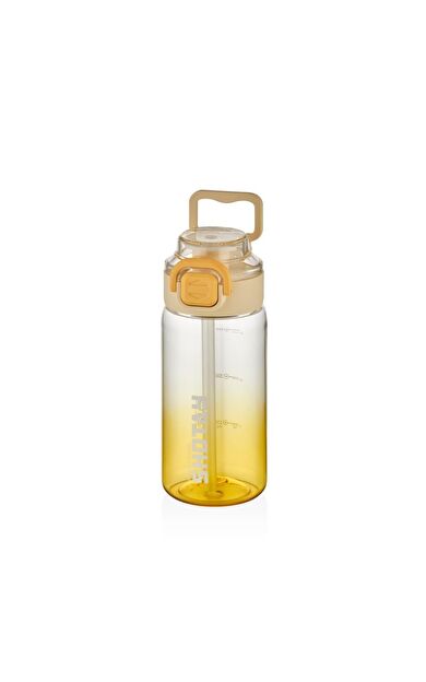 Shotay Su Matarası Straw Gradient Polikarbon Sarı 600Ml