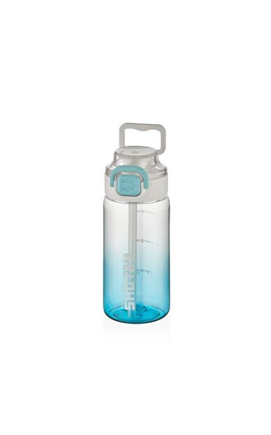 Shotay Su Matarası Straw Gradient Polikarbon Mavi 600Ml