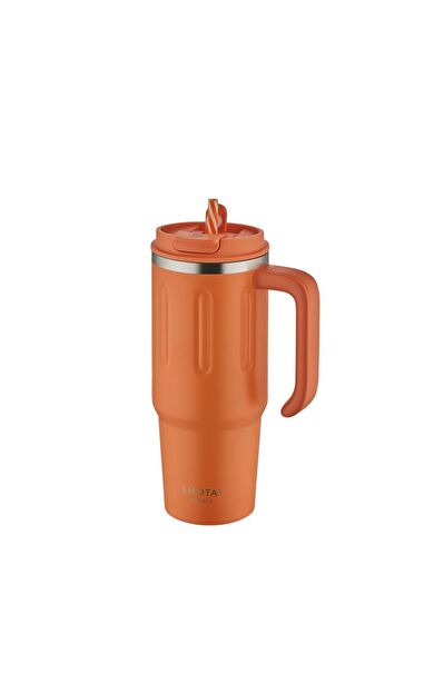 Shotay Travel Çelik Termos Mug 900Ml Turuncu
