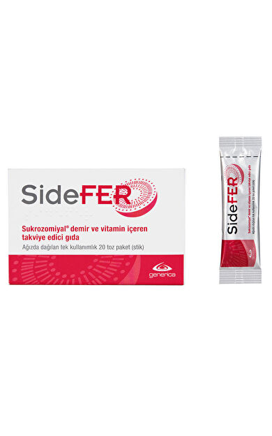 Sidefer Sukrozomiyal Demir ve Vitamin İçeren Takviye Edici Gıda
