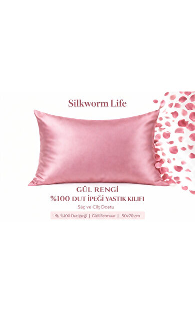 Silkwormlife % 100 Saf İpek Yastık Kılıfı 1 adet ( 50 x70)