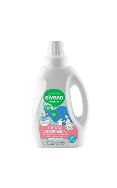 Siveno Çocuk ve Bebek %100 Doğal Çamaşır Sabunu 750 ml