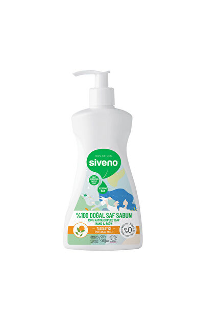 Siveno El ve Vücut İçin Portakal Yağlı Doğal Sıvı Sabun 300 ml