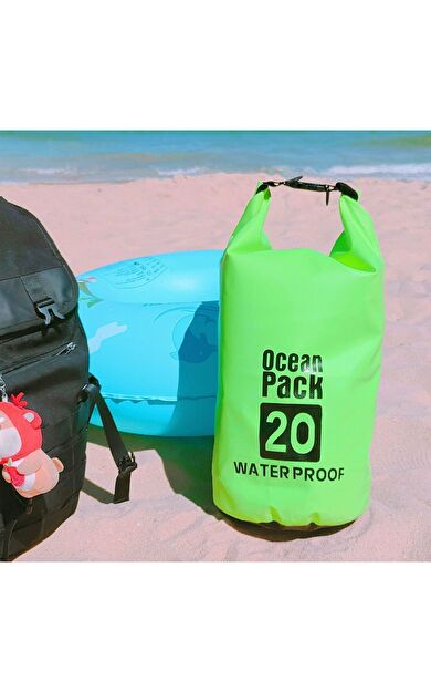 Skatinger Lethe Boards Ocean Pack Yeşil 20 L Su Geçirmez Yüzen Çanta