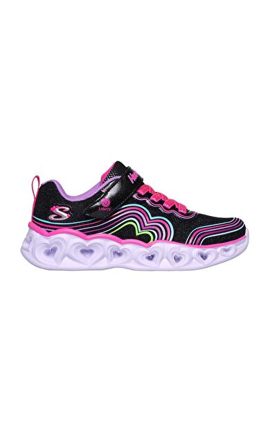 HEART LİGHTS - RETRO HEARTS Büyük Kız Çocuk Siyah Işıklı Spor Ayakkabı 302689L BKMT