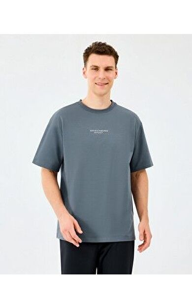 Skechers S231094-3998 M Graphic Tee Reflect Logo Oversize Erkek Tişört