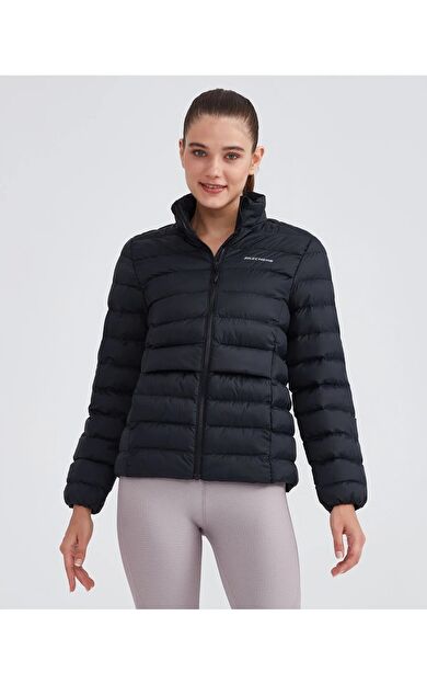 Skechers S231240-001 W Outerwear Pop Up Detailed Padded Kadın Spor Mont