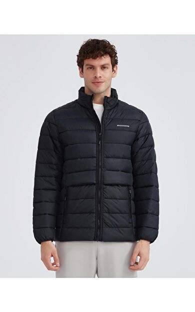 Skechers S231242-001 M Outerwear Padded Erkek Spor Mont