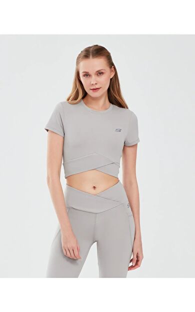 Skechers S241133-003 Performance Coll. W Sleeve Kadın Spor Tişört