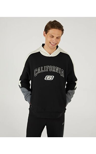 Skechers S242090-001 M Lw Fleece Regular Hoodie Erkek Sweatshirt