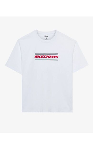 Skechers S2510154-100 M Heavyweight Graphic Tee Erkek Spor Tişört