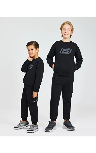 Skechers SK232065-001 B Essential Crew Neck Erkek Çocuk Sweatshirt