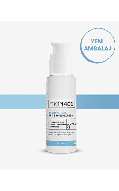 Skin401 SPF50+ Hydra-Fresh Sunscreen Nemlendirici & Tazeleyici Güneş Kremi 50 ml
