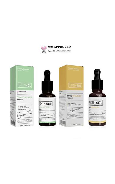 Skin401 Aydınlatma Etkili ve Canlandırıcı Serum Seti