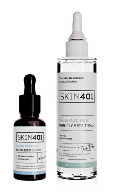 Skin401 Koyu Leke Ve Siyah Nokta Bakim Rutini (Karma ve Yagli Cilt Tipleri)