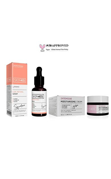 Skin401 Retinol ve Yoğun Nemlendirici Bakım Rutini