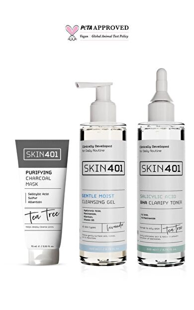 Skin401 Nemlendirici Siyah Nokta ve Gözenek Görünümü Azaltmaya Yardımcı Bakim Rutini