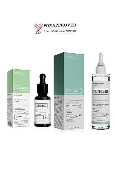 Skin401 Siyah Nokta Karşıtı ve Arındırıcı Bakım Seti (Karma ve Yağlı Ciltler)